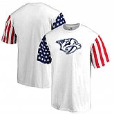 Men's Nashville Predators Fanatics Branded Stars & Stripes T-Shirt White FengYun,baseball caps,new era cap wholesale,wholesale hats